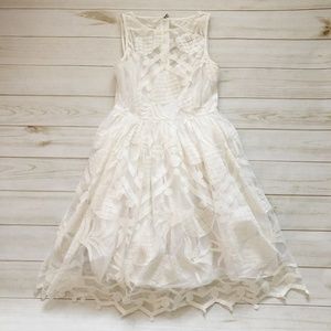 Anthropologie Maeve Pina Lace Dress Pineapple